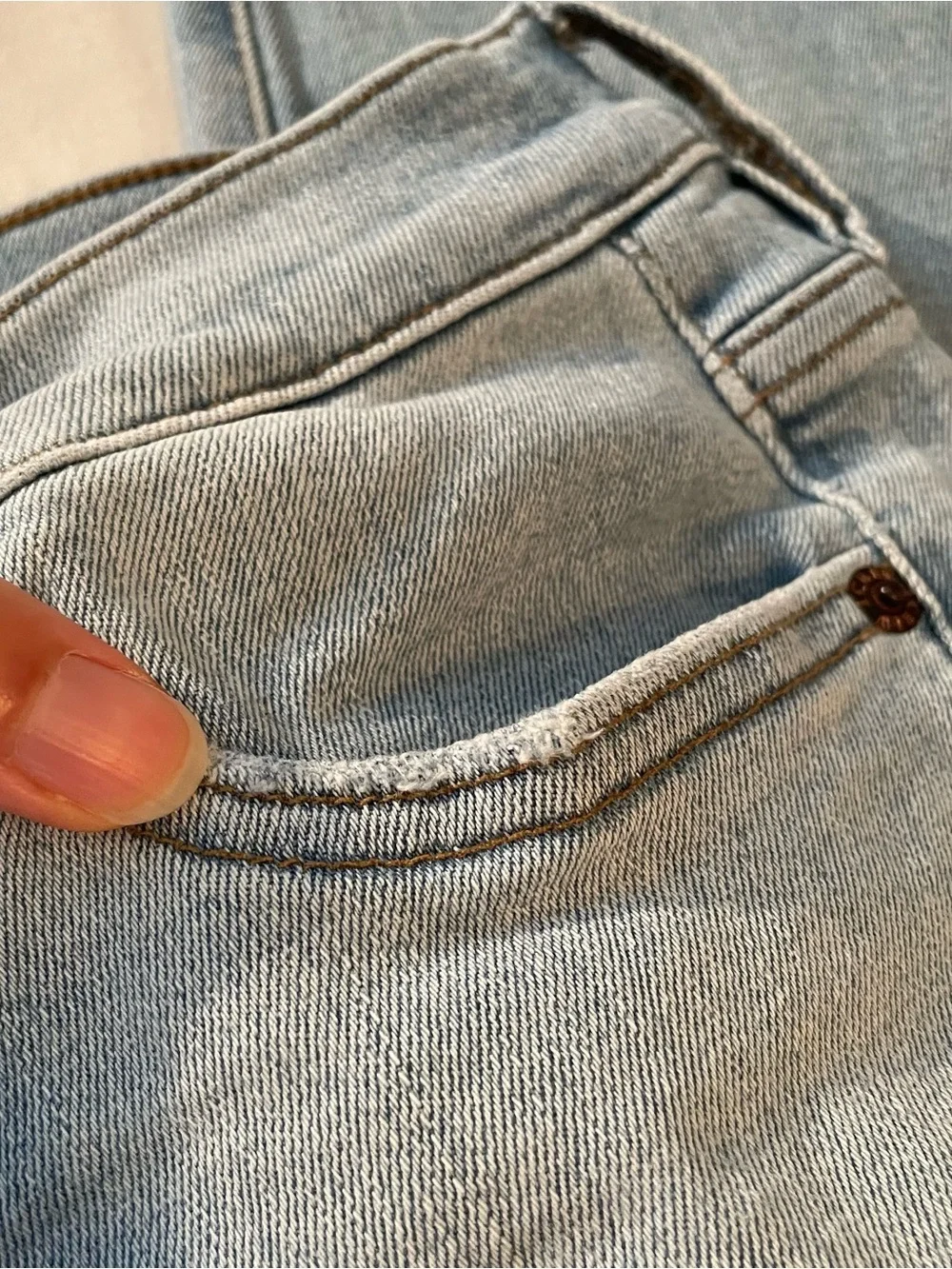 J. Crew Women's Light Wash 9” High-Rise Toothpick Button-Fly Jeans